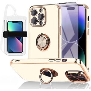 iPhone 13 Pro Max 3 in 1 Black Screen Protector Waterproof Shockproof kickstand